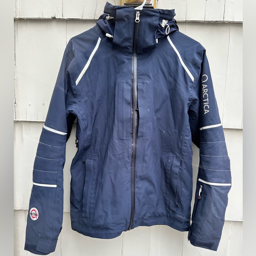Arctica Navy adult M insulated ski jacket. Skiing, racing, snowboarding